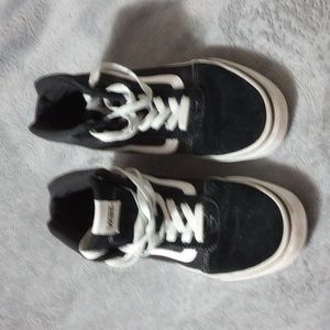 Vans sneakers black high tops woman's size 7.5